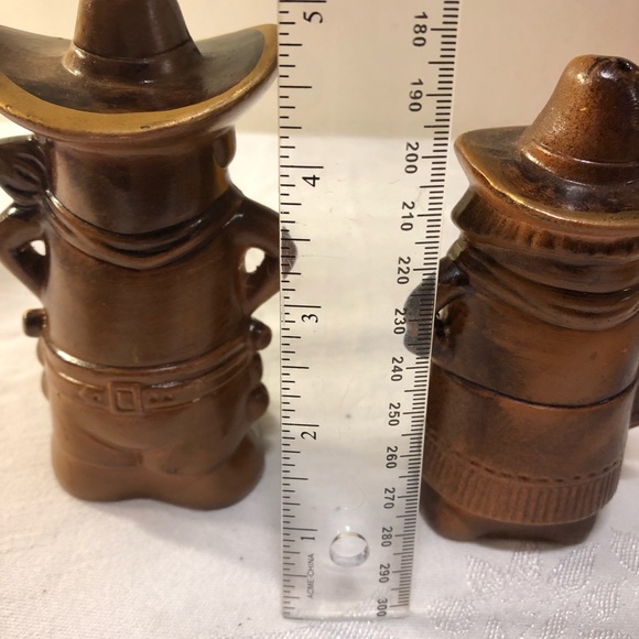 Cowboy Cowgirl Salt Pepper Shakers Treasure Craft Vintage 5" Vintage Western - Picture 4 of 8